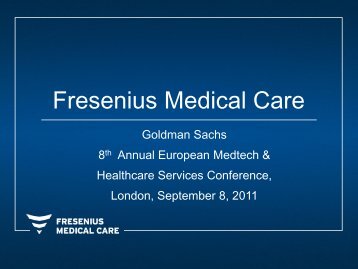 Presentation - Fresenius Medical Care