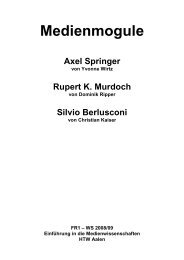 Medienmogule: Springer, Murdoch, Berlusconi - Frank Barth