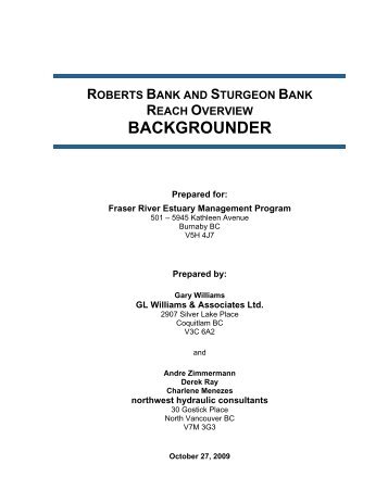 Roberts and Sturgeon Banks Reach Overview Backgrounder