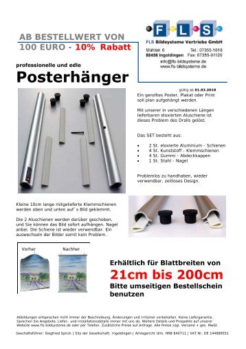 Posterhänger - FLS Bildsysteme Vertriebs GmbH