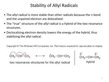 Stability of Allyl Radicals