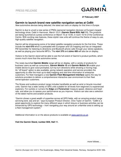garmin new launch