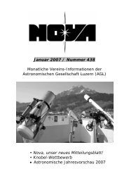 Januar 2007 - Astronomische Gesellschaft Luzern