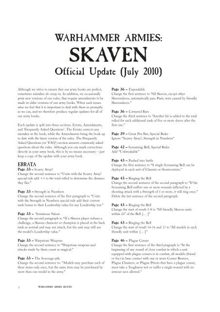 warhammer books about skaven warhammer books about skaven