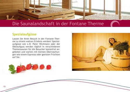 Wissenswertes zu Sauna und Sole - Fontane Therme