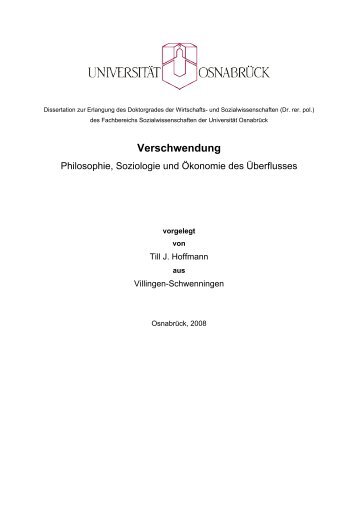 Verschwendung - repOSitorium -  Universität Osnabrück