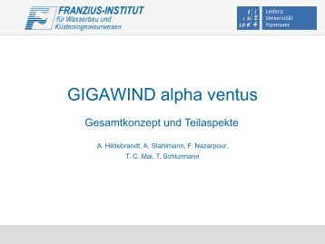 Gigawind alpha ventus – Gesamtkonzept und Teilaspekte - FZK