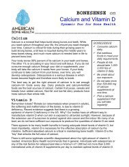 Optimal Calcium Intake (OCI) Guidelines
