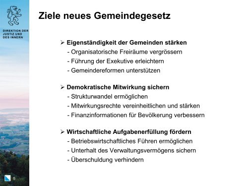 Gemeindegesetz - Gemeindeamt - Kanton Zürich
