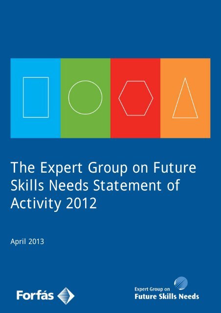 EGFSN Statement of Activity (PDF, 29 pages , 416KB) - Skills Ireland