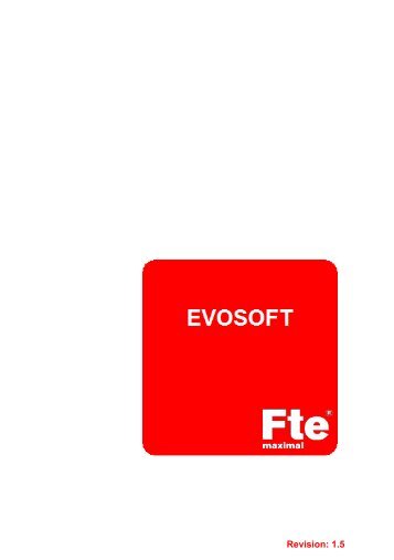 User's Manual EVOSOFT (.pdf) - FTE Maximal