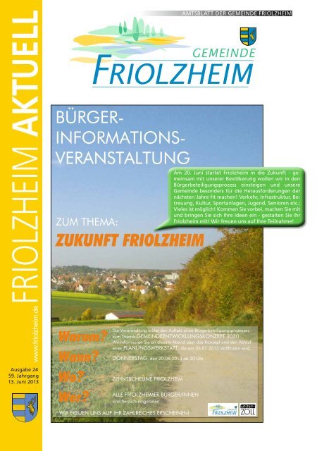 Blättle KW 24 - Friolzheim