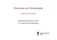 Thrombose - Marker