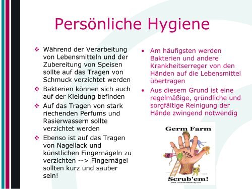 Lebensmittelhygiene