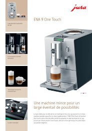Fiche technique de la JURA ENA 9 One Touch - Chacun Son Café