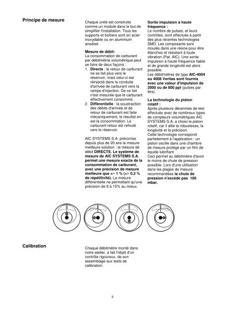 debitmetre pour carburant aic - 4004 / 4008 veritas - AIC Systems