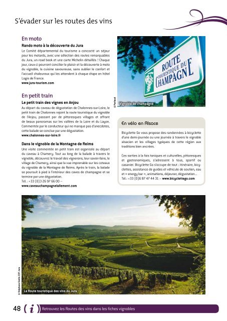 D o s s i e r d e p r e s s e 2012 Les destinations France des vins