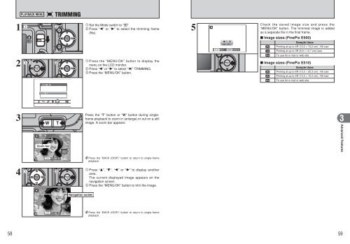 FinePix E500/FinePix E510 Manual - Fujifilm USA