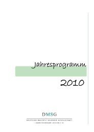 Jahresprogramm Titel - DMSG Landesverband Hessen ev