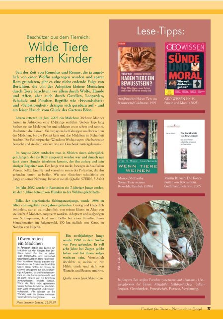 pdf-download Teil 2 - Magazin Freiheit für Tiere