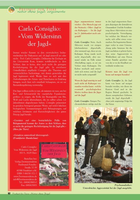 pdf-download Teil 2 - Magazin Freiheit für Tiere