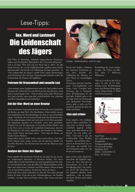 pdf-download Teil 2 - Magazin Freiheit für Tiere