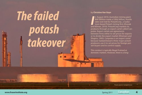 The failed Potash takeover - Fraser Institute