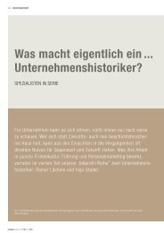 Lesen Sie mehr (PDF) - Die Firmenhistoriker