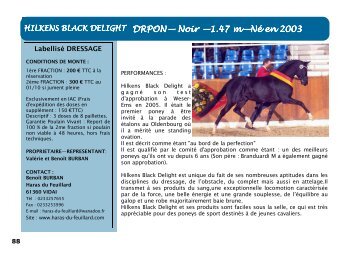 hilkens black delight - France Dressage