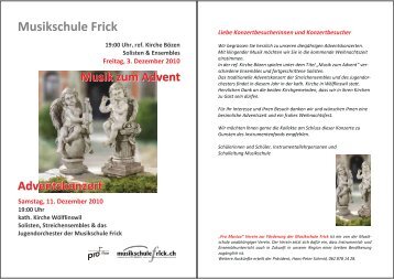 Musikschule Frick - fricktal24.ch