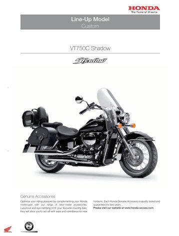 Line-Up Model VT750C Shadow - Honda