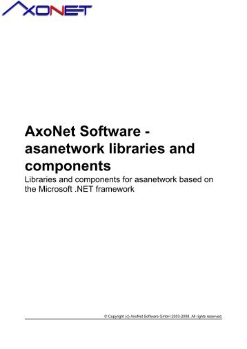 asanetwork libraries and components - Axonet Software Gmbh