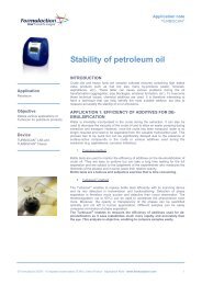 Stability of petroleum oil - Formulaction