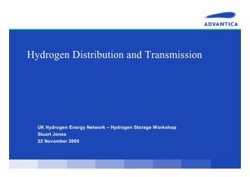 Hydrogen Distribution and Transmission - Fuel Cell Markets