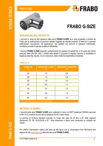 Serie 5000 G-Size - Frabo