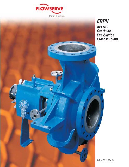 ERPN API 610 Overhung End Suction Process Pump - Flowserve