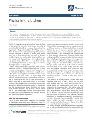 Physics in the kitchen - Flavour