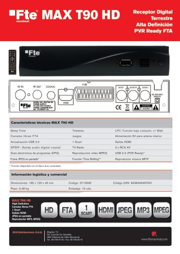 MAX T90 HD - FTE Maximal