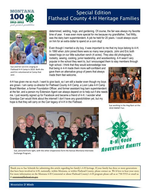 Flathead County Newsletter - Flathead County Health Department