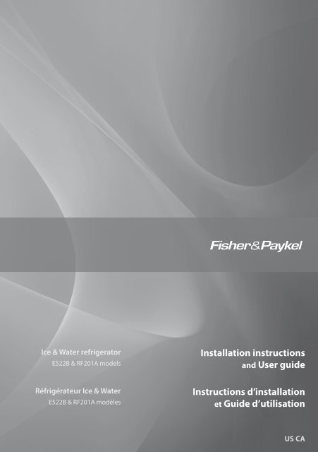 Installation instructions and User guide Instructions ... - Fisher &amp;  Paykel