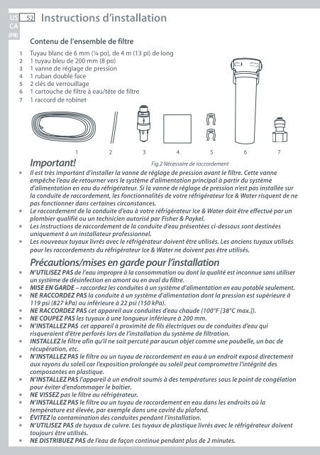 Installation instructions and User guide Instructions ... - Fisher & Paykel