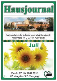 Hausjournal - AWO Rudolstadt