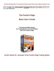 The Fractal's Edge Basic User's Guide