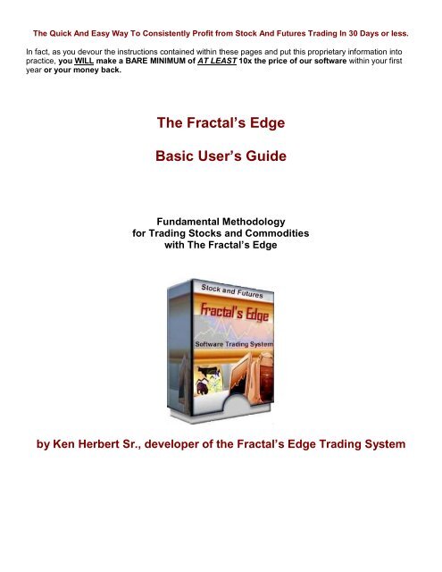 The Fractal's Edge Basic User's Guide