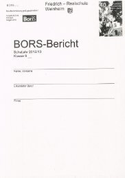 Bors - auf der Website der Friedrich Realschule Weinheim.