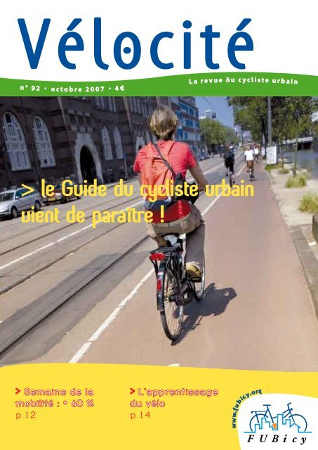 Guide du Cycliste urbain F d ration fran aise des Usagers de la