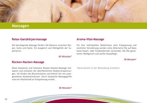 Beauty & Spa Angebote - Fontane Therme