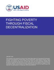 FIGHTING POVERTY THROUGH FISCAL DECENTRALIZATION