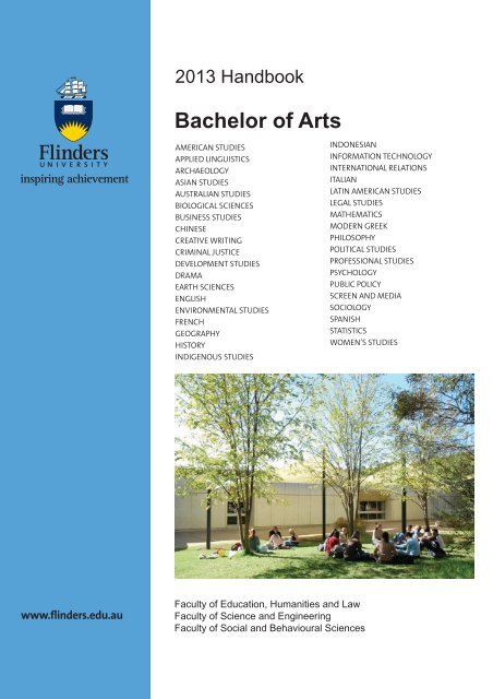 Bachelor of Arts - Flinders University