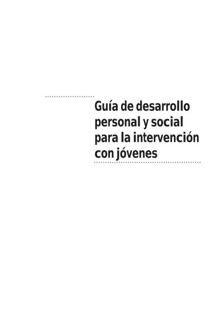 guía de desarrollo personal y social para la intervención ... - Forem